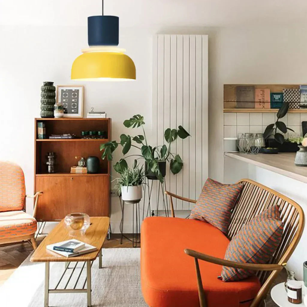 AmbiLoom - Stilfuld Color Block Nordisk Pendellampe til Moderne Hjem